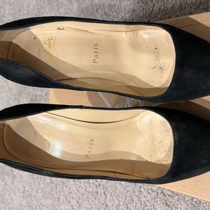 Christian Louboutin black suede size 35.5